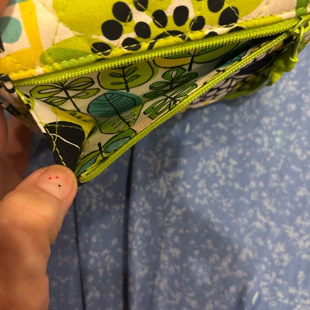 Vera Bradley Green, Yellow, and Blue Floral Wallet - Picture 8 of 8